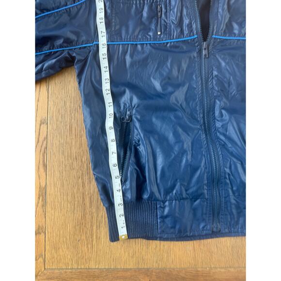 Vintage Style Auto California Windbreaker Jacket Hood Pockets Racing Size M - Picture 13 of 13